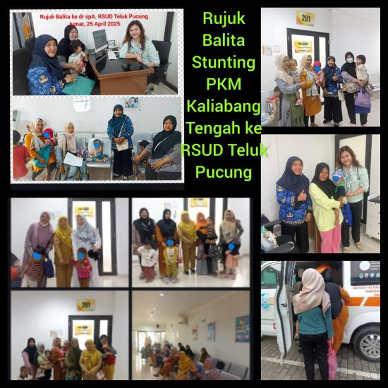 Pendampingan Rujuk Balita Stunting Kelurahan Kali Abang Tengah 2025